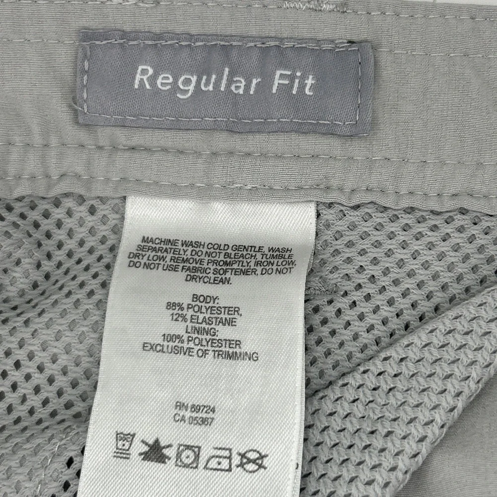 Columbia PFG‎ Mens Gray Performance Fishing Gear Shorts Size 36 Utility Outdoor